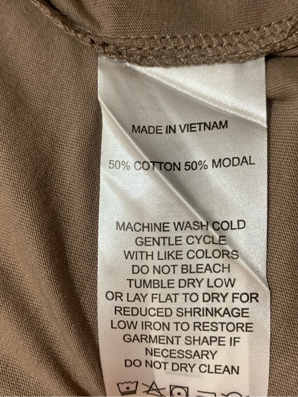 Quince Cotton Modal Crew Neck Muscle Tank Top Dark Taupe Minimalist Small NWT - Picture 5 of 6